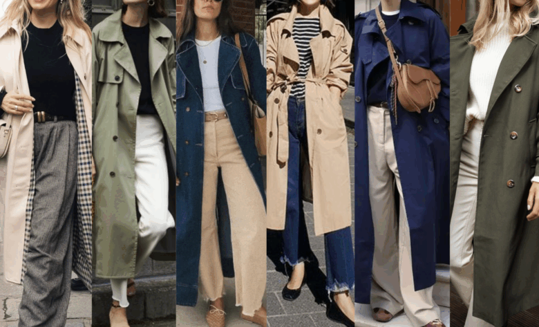 come indossare il trench