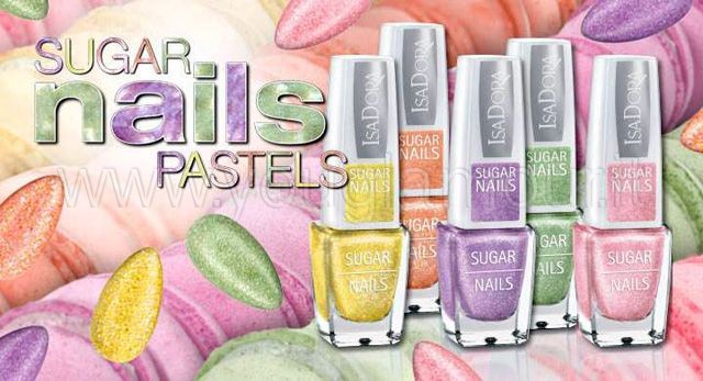 Isadora smalti collezione Sugar Nails Pastels primavera 2014