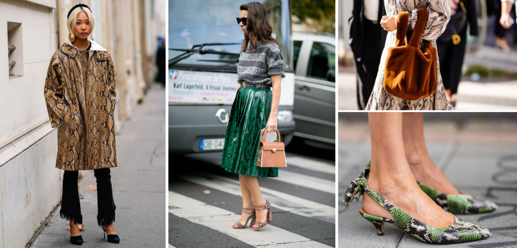 Stampa animalier tendenza stampa pitonata
