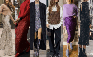outfit festivi come indossare le paillettes