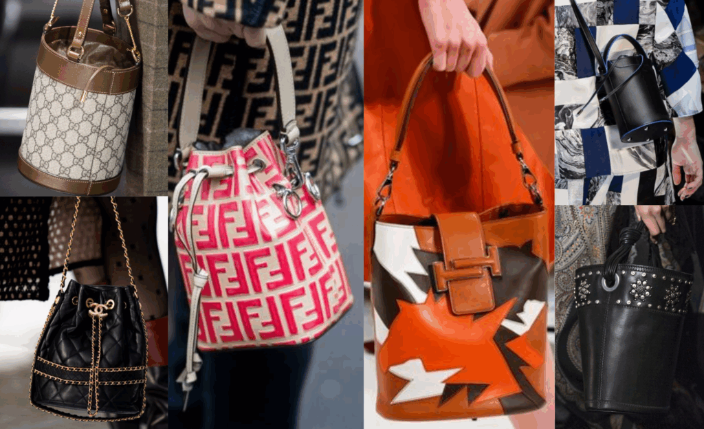 come indossare le borse secchiello