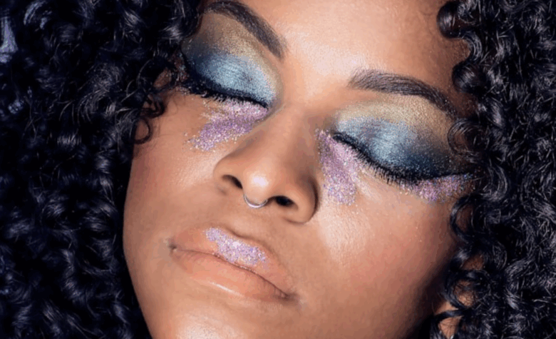 trucco con i brillantini