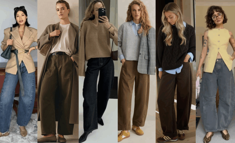 Pantaloni Barrel Trend Moda