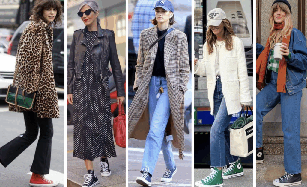 come indossare le converse