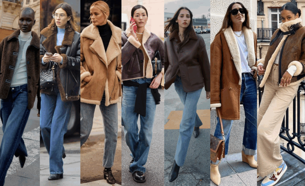 come indossare le giacche di montone