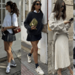 come indossare la conna a pieghe