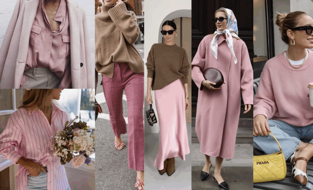 come indossare il rosa